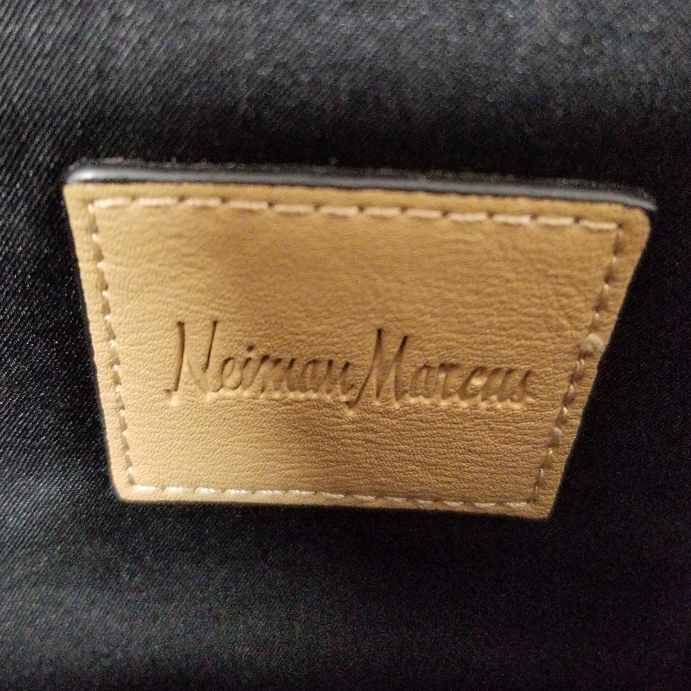 Neiman Marcus Python Embossed Flap Crossbody Clut… - image 8